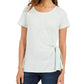 Top feminino com amarração lateral Style &amp; Co, verde, tamanho extragrande
