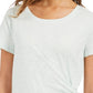 Top feminino com amarração lateral Style &amp; Co, verde, tamanho extragrande