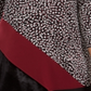Blusa feminina Alfani estampada e assimétrica de veludo, preta/multicolorida, tamanho 0X