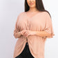 Top feminino com decote em V e frente torcida, rosa, tamanho grande, da Style &amp; Co