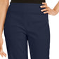Calça Capri Feminina JM Collection com Acabamento em Ilhós Azul Tamanho P