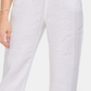 Calça feminina Vince Camuto de linho com cordão e pernas largas, ultra branca, tamanho GG