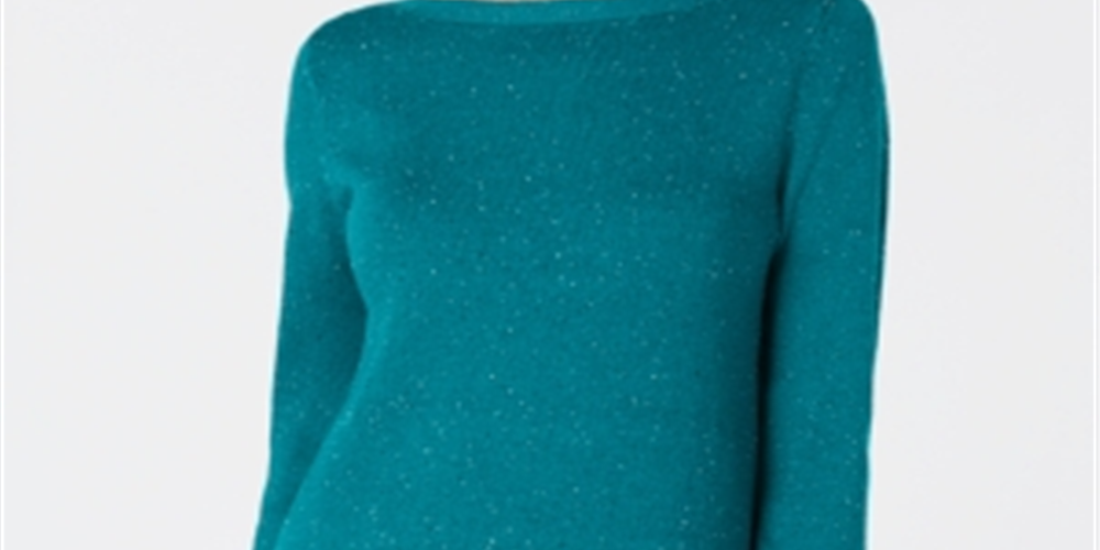 Karen Scott Suéter Túnica Texturizado Feminino Azul-petróleo Tamanho G