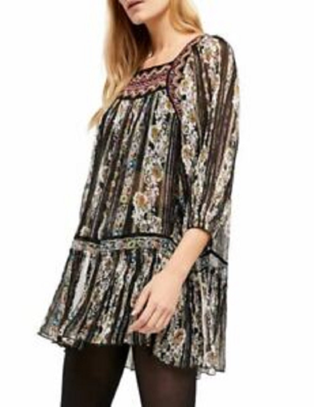 Túnica mágica de dança feminina Free People preta tamanho X-S
