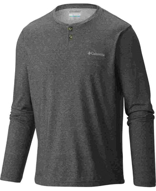 Columbia Men's Big &amp; Tall Thistletown Park Henley Verde Oliva Verde Mesclado Tamanho 64