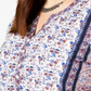 Blusa Plus Size Estampada Feminina Style &amp; Co Azul Multi Tamanho 0X