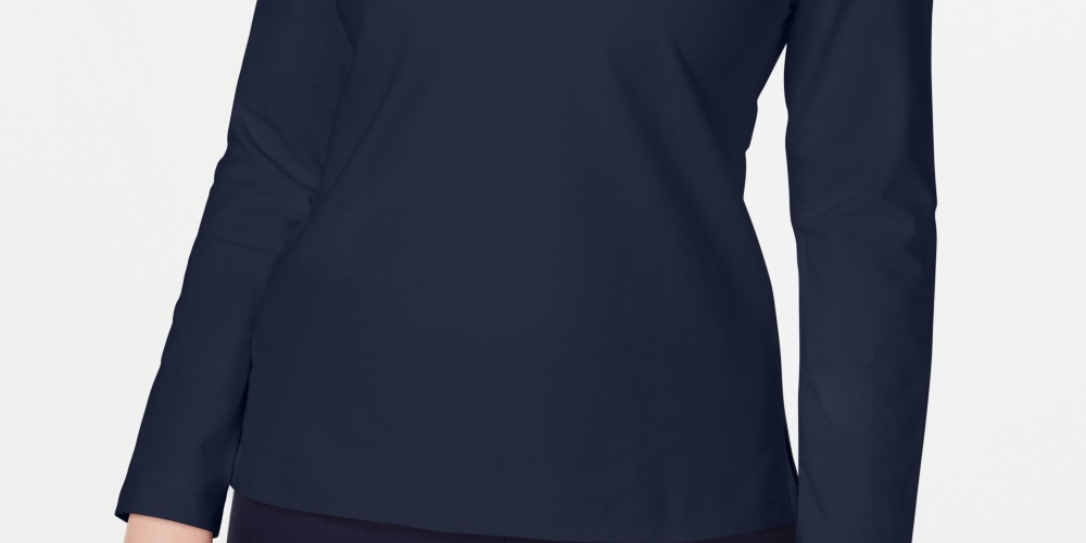 Karen Scott Moletom Esportivo Feminino com Cadarço Azul Marinho Tamanho Médio