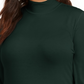 Blusa feminina lisa com gola falsa, estilo &amp; co, verde, tamanho 1X