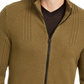 Cardigan Samuel com zíper frontal masculino da INC International Concepts, verde, tamanho pequeno
