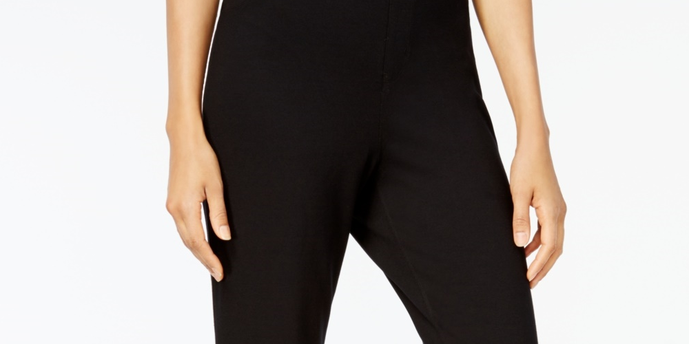 Calça Esportiva Feminina Karen Scott Conforto Preta Tamanho X-S