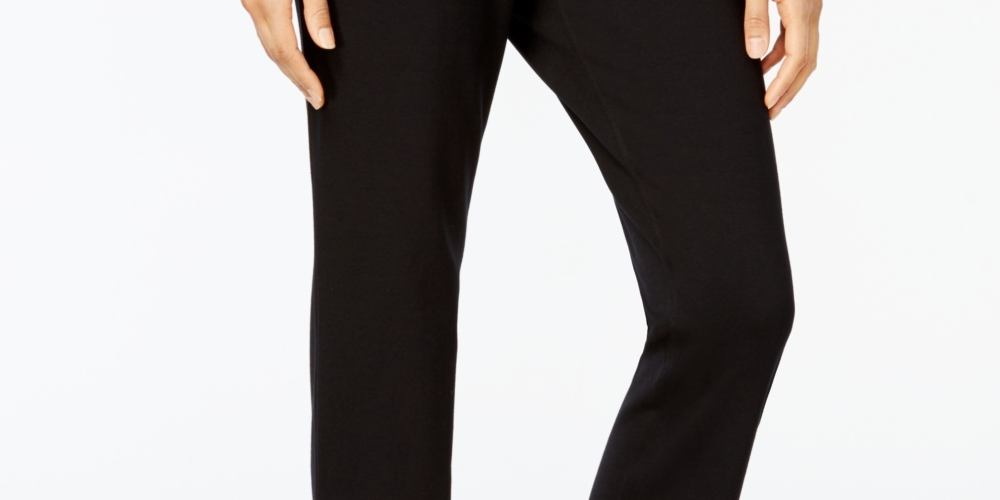 Calça Esportiva Feminina Karen Scott Conforto Preta Tamanho X-S