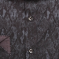 Camisa social masculina Tallia com gola estampada, ajuste clássico, elástica, preta, tamanho 14,5 x 32 x 33