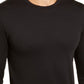 Camisa casual masculina de manga comprida e gola redonda 32 Degrees, preta, tamanho pequeno
