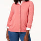 Karen Scott Cardigan Feminino Luxsoft Botão Rosa Tamanho Pequeno