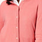 Karen Scott Cardigan Feminino Luxsoft Botão Rosa Tamanho Pequeno