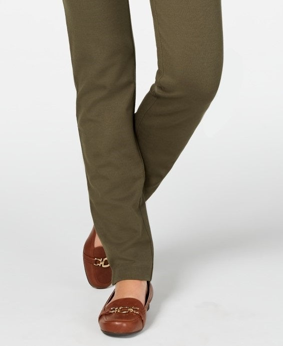 Calça Ponte Feminina Cambridge Pull On Charter Club Verde Tamanho 10