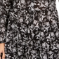 Blusa feminina Style &amp; Co com botões frontais, preta, tamanho pequeno, médio