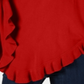 Poncho assimétrico com babados Karen Scott feminino, vermelho, tamanho G/GG