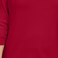 Karen Scott Suéter Feminino de Algodão com Gola Falsa Vermelho Tamanho 0X