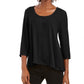 Blusa feminina estilo swing preta tamanho pequeno