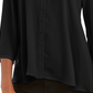 Blusa feminina estilo swing preta tamanho pequeno