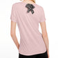 Blusa floral feminina Maison Jules com amarração nas costas, rosa, tamanho médio