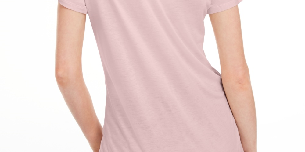 Blusa floral feminina Maison Jules com amarração nas costas, rosa, tamanho médio