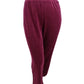 Calça esportiva feminina Karen Scott de veludo roxa tamanho XX-G