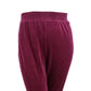 Calça esportiva feminina Karen Scott de veludo roxa tamanho XX-G
