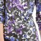 Karen Scott Blusa Feminina Estampada Gola Redonda Roxa Tamanho P