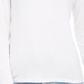 Blusa feminina estilo &amp; co com gola falsa, branca, tamanho pequeno grande