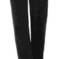 Calça de veludo feminina Karen Scott, preta, tamanho pequeno e pequeno
