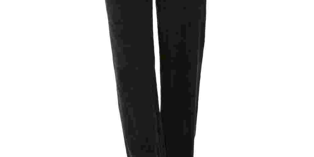 Calça de veludo feminina Karen Scott, preta, tamanho pequeno e pequeno