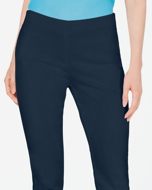 Calça skinny feminina Charter Club Chelsea Stretch Twill Azul Tamanho 14 Petite