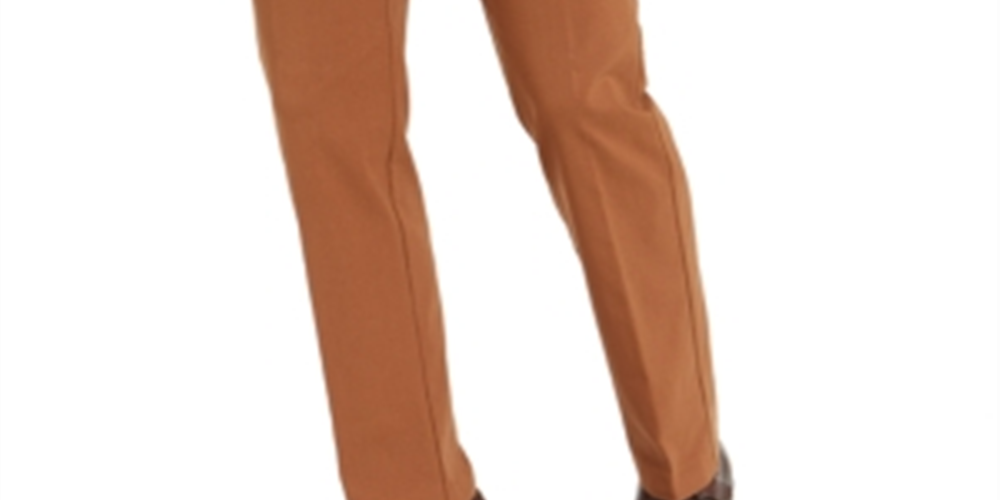 Calça social masculina Tommy Hilfiger Modern Fit THFlex Stretch Comfort, marrom, tamanho 36x30