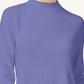 Karen Scott Suéter Feminino com Zíper nas Costas e Gola Simulada Roxo Tamanho XS