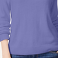 Karen Scott Suéter Feminino com Zíper nas Costas e Gola Simulada Roxo Tamanho XS