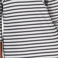 Karen Scott Blusa Listrada Feminina Cinza Tamanho Grande