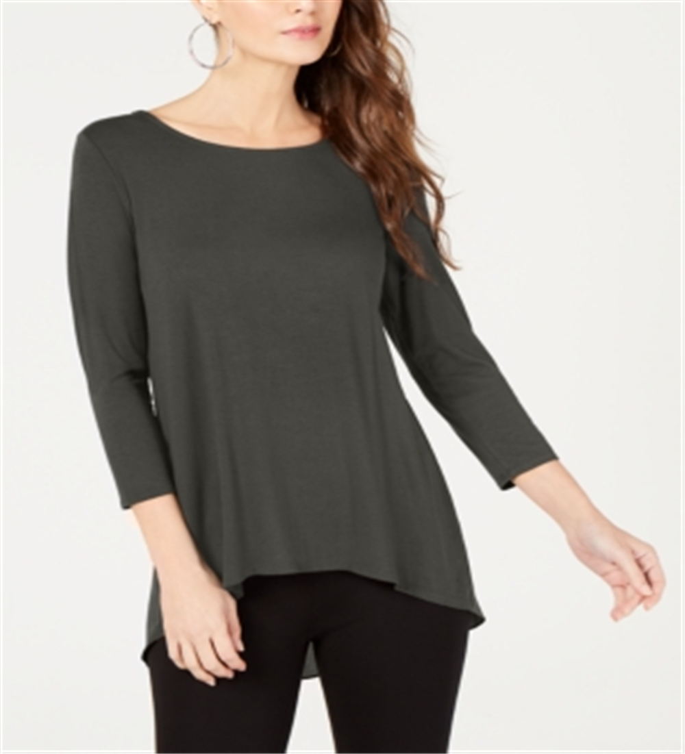 Top Alfani Feminino com Costas Trançadas Verde Tamanho Grande