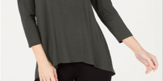 Top Alfani Feminino com Costas Trançadas Verde Tamanho Grande