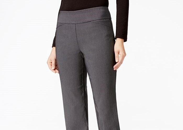 Calça feminina Charter Club Cambridge Skinny com controle de barriga, cinza, tamanho 16S