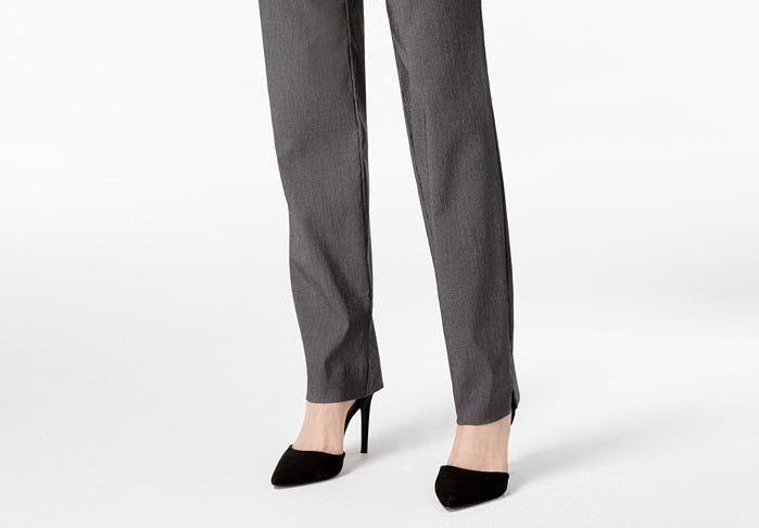Calça feminina Charter Club Cambridge Skinny com controle de barriga, cinza, tamanho 16S