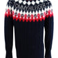 Tommy Hilfiger Suéter Feminino Estampado Manga Longa Gola Joia Azul Tamanho Médio