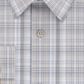 Camisa social xadrez masculina Calvin Klein, semi-ajustada, marrom, tamanho 36-37