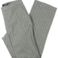 Calça feminina Ralph Lauren Quartilla Wool Blend listrada com perna reta, cinza, tamanho 12