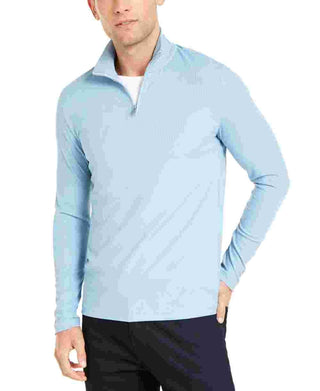 Alfani Men's Knit Ribbed Casual Shirt Navy Size XX-Large