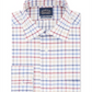 Camisa social xadrez com gola elástica Eagle masculina, branca, vários tamanhos, 18/5