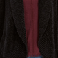 Cardigan feminino estilo &amp; co com gola xale em chenille, preto, tamanho pequeno grande