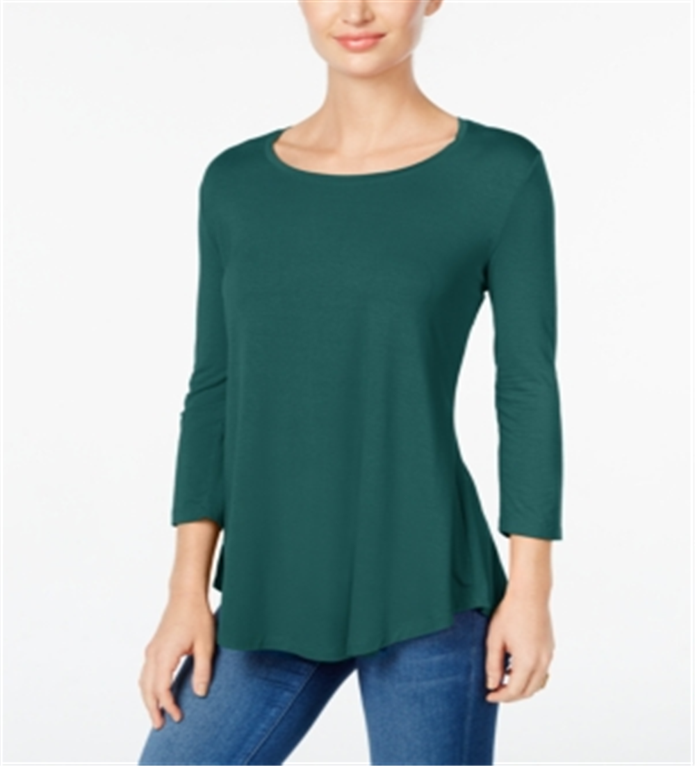 Blusa feminina manga três quartos JM Collection Sequoia tamanho pequeno G