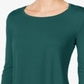 Blusa feminina manga três quartos JM Collection Sequoia tamanho pequeno G